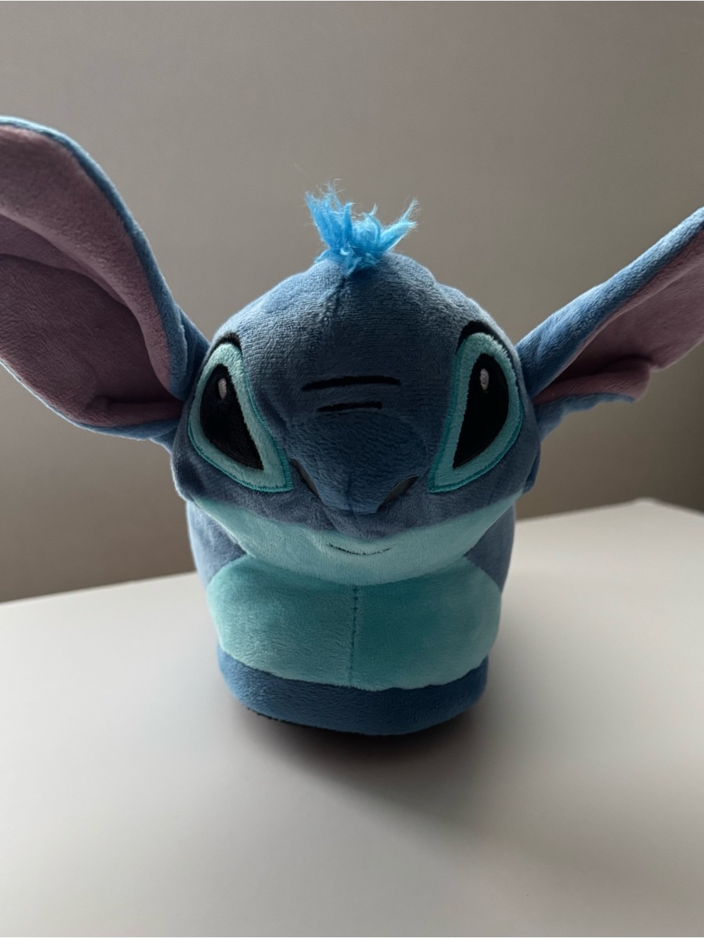 Disney Blue Stitch Plush Bib - Light & Dark Blue